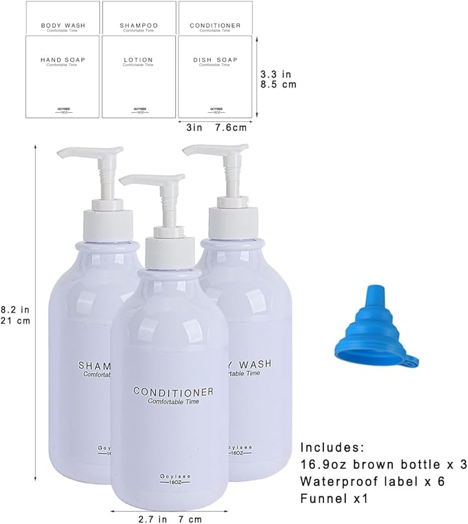 Shampoo and Conditioner Dispenser for Shower Wall,Shower Soap Dispenser 3 Chamber No Drill,Refillable for Shampoo Lotion Oil Shower Soap Hand Soap and Dish Soap