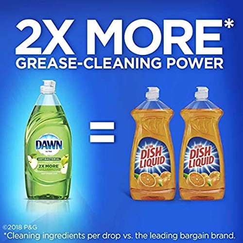 2 Pk. Dawn Ultra Antibacterial Dishwashing Liquid, Apple Blossom 19.4 (38.8 Fl. Oz. Total)
