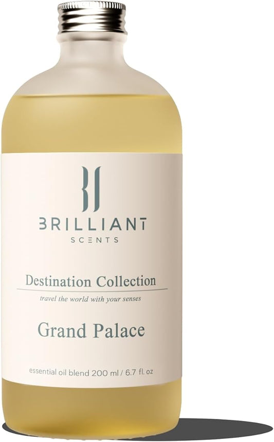 Brilliant Scents Grand Palace Scent | Peony, Soku Lime, White Tea | Luxury Home & Business Scent | Fragrance Oil | 200ML