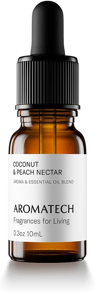 Aromatech Coconut & Peach Nectar Aroma Essential Oil Blend: Hotel Inspired Aromatherapy with for Ultrasonic Diffusers & Nebulizers - 0.3 fl oz, 10 mL