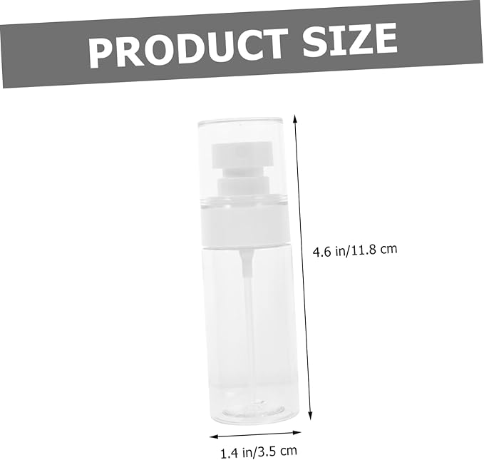 LIFKOME 5Pcs Small Travel Spray Bottles Portable Mist Atomizers for Face Hair Liquid Containers Leakproof Refillable Compact for Gym Vacation Party