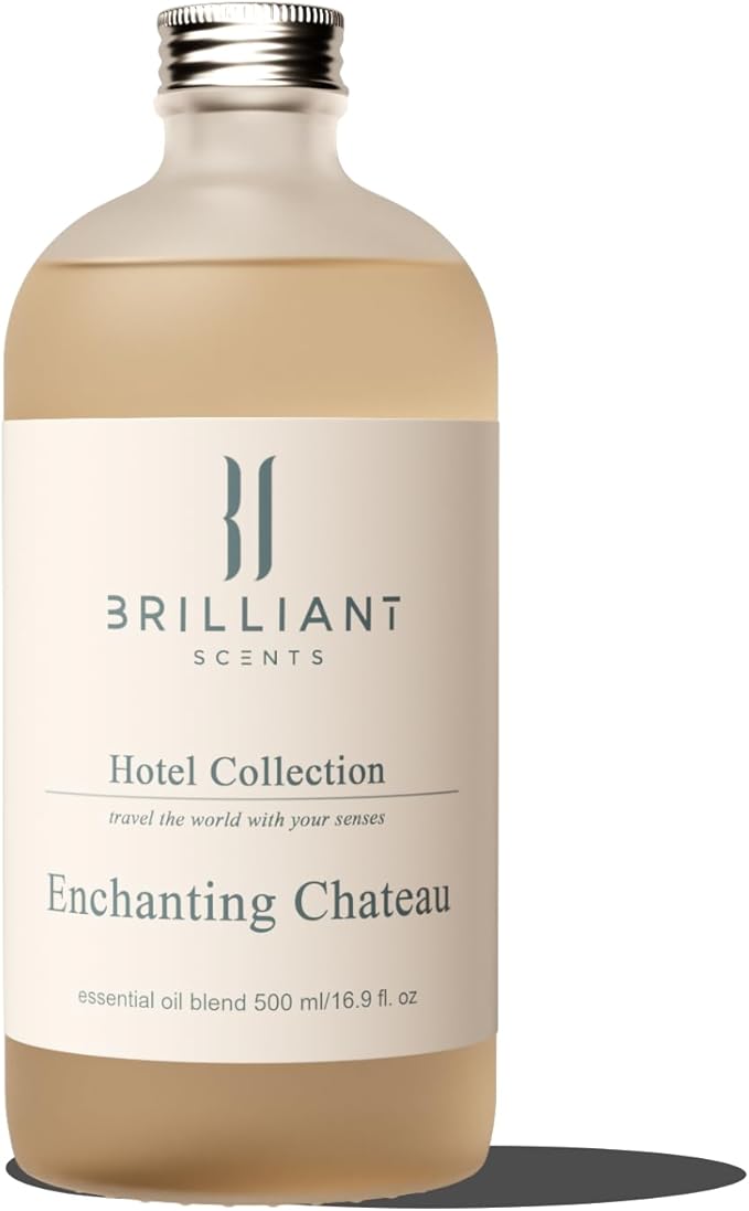 Brilliant Scents Enchanting Chateau Scent | Dewy Gardenia, Night Blooming Florals | Inspired by: The Roosevelt Hotel | Luxury Home & Business Scent | Fragrance Oil | 500ML