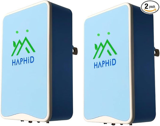 Ionizer Air Purifier/Plug In Air Purifier [Upgraded] with Ion Technology, Cat Litter Deodorizer Odor Eliminator for Purifying Pet Odors, Various Smell, Etc(Blue,2-Pack)