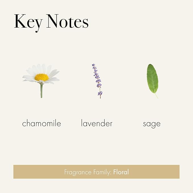 LAFCO New York 3-Wick Candle, Chamomile Lavender - 30 oz - 120-Hour Burn Time - Reusable, Hand Blown Glass Vessel - Made in The USA