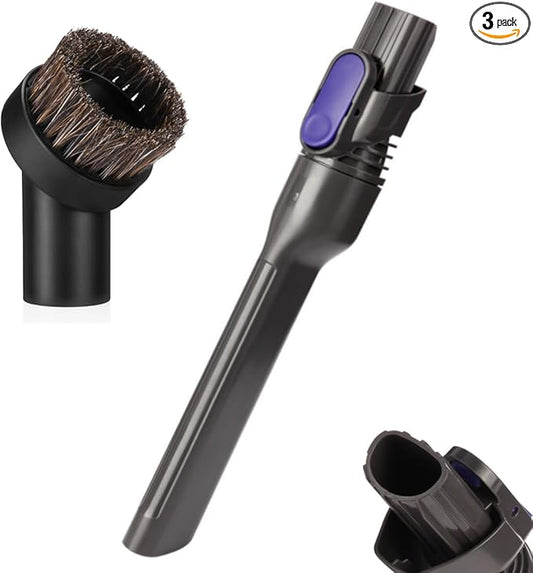 IX141 Pet Cordless Stick Vacuum Replacement Parts Compatible With Shark Pet Cordless Stick IX141 IZ462H IZ483H IZ363HT IZ361H IZ163H IZ362H Crevice Tool Horse Hair Brush Attachment for D-Shaped Vacuum