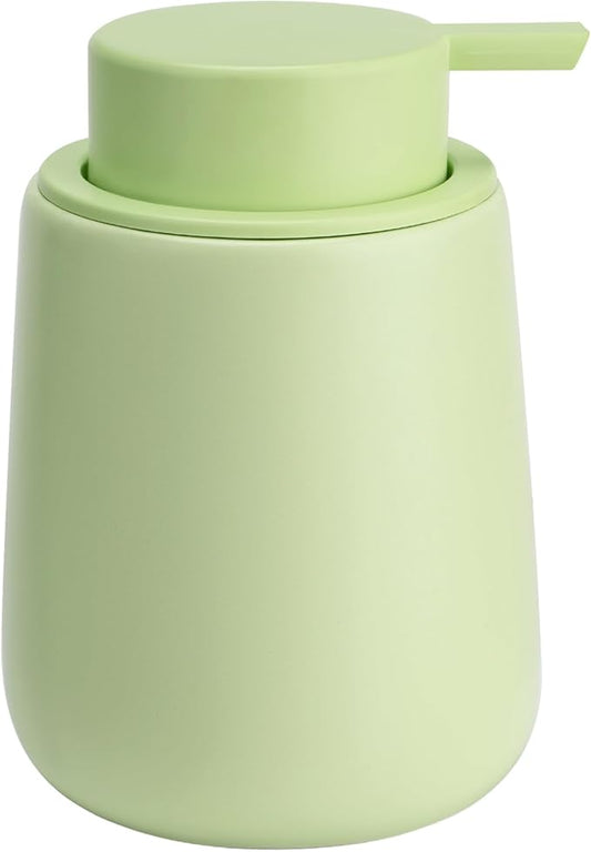 Soap Dispenser Ceramic with Easy-to-Press Pump Hand Lotion Liquid Dispenser for Shampoo Bathroom Kitchen 12 oz