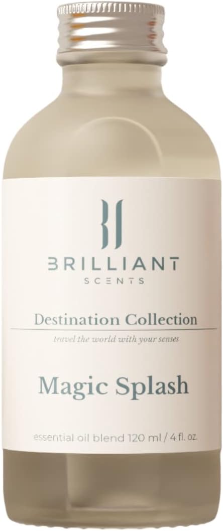 Brilliant Scents Magic Splash Scent | Fresh Air, Lemon Peel, Melon | Luxury Home & Business Scent | Fragrance Oil | 120ML