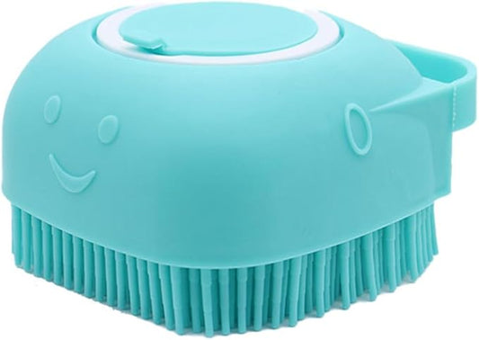 Pets Bath Brush | Scrubber for Bath | Dog Shampoo Brush | Dog Washing/Shower Brush, Suitable for Short/Long Haired Dogs, Dog Brush for Shedding, Bathing, Massaging & Grooming (blue) (blue)