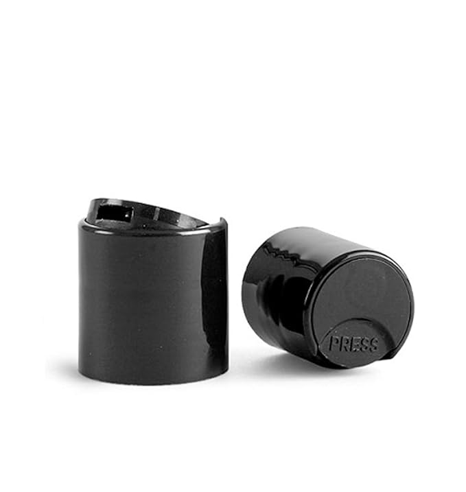 8oz Plastic Bottles (6 Pack) BPA-Free Squeeze Clear Toiletries and Shampoo Containers with Disc Cap, Labels Included for Travel