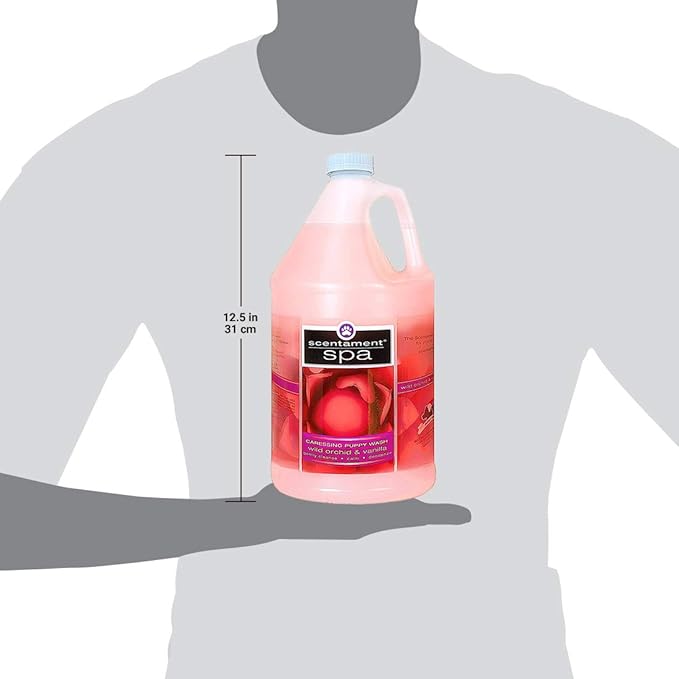 Best Shot Scentament Spa Caressing Puppy Wash, Wild Orchid Vanilla, 1 Gallon