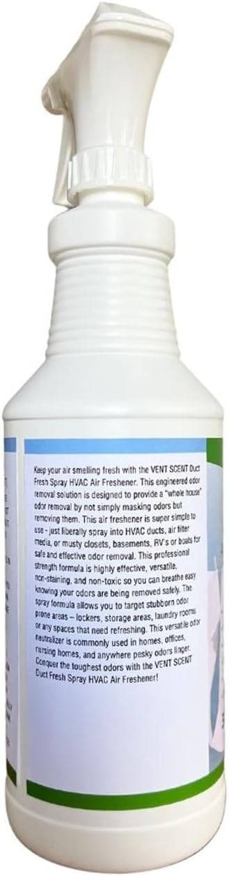 Northwest Enterprises Air Duct Cleaner Spray, Essential Oils Professional HVAC Air Freshener, Air Duct Deodorizer, and Odor Remover Spray (Linen Breeze)