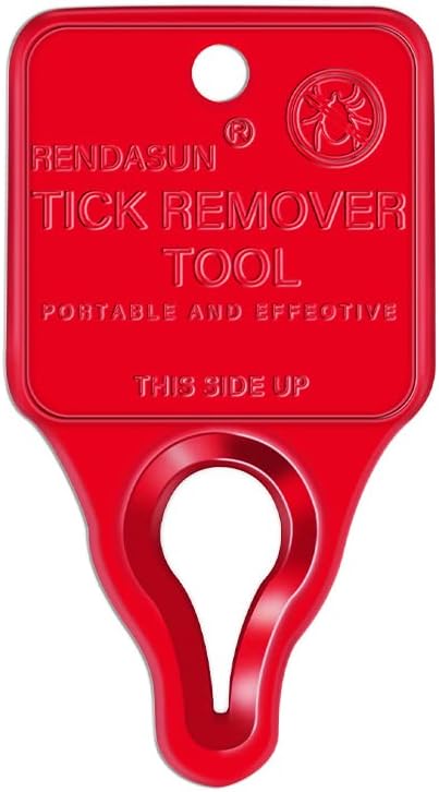 Tick Remover Tool, Tick Removal Tool Suitable for Pets, Animals, and Humans, Quick, Safe, Reliable, and Highly Essential Tick Remover Tool for Portable Outdoor Living, 1 Pack (Red)