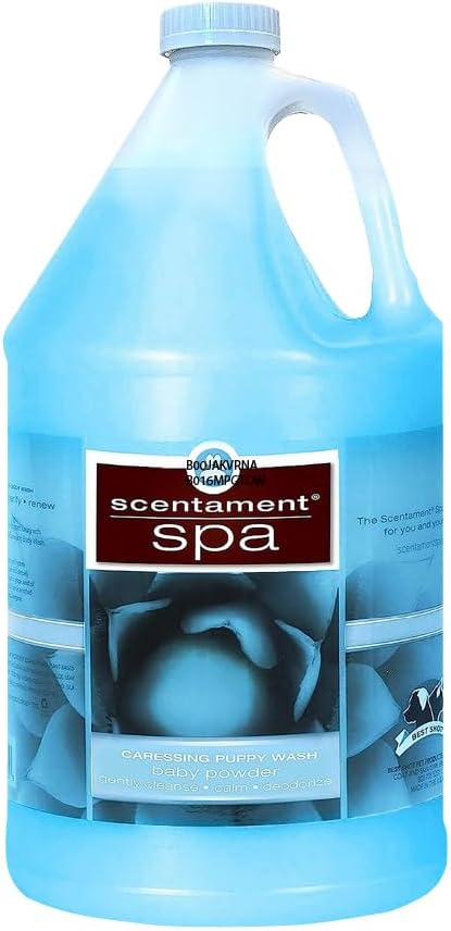 Best Shot Scentament Spa Caressing Puppy Wash, Baby Powder, 1 Gallon
