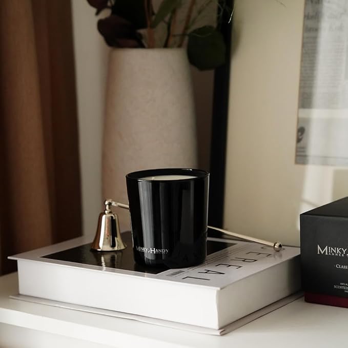 Highly Scented Soy Candles - Tobacco Oud Sandalwood Cedar - Large 2 Wick Black Jar Candle - Clean Burn - Gifts for Men and Women - 10oz