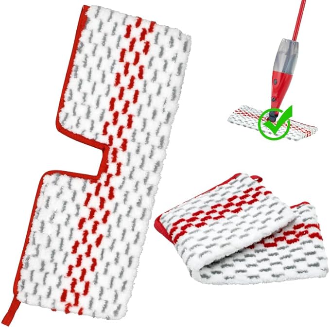 2 Pack Microfiber Spary Mop Pads Compatible with Promist Max Spary Mop, Washable