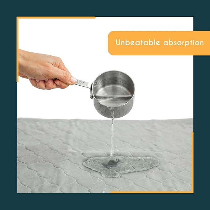 rocket & rex Premium XXL Non-Slip Washable Pee Pad for Dogs, Waterproof & Reusable Puppy Pad for Potty Training, Whelping, Travel, Lining Playpens & More, 72" x 72" (Pack of 1)