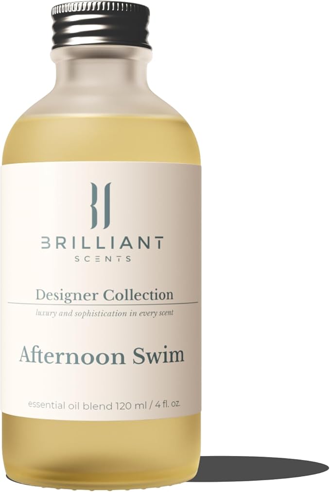 Brilliant Scents Afternoon Swim Scent | Ginger, Sage, Orange Blossom | Luxury Home & Business Scent | Fragrance Oil | 120ML