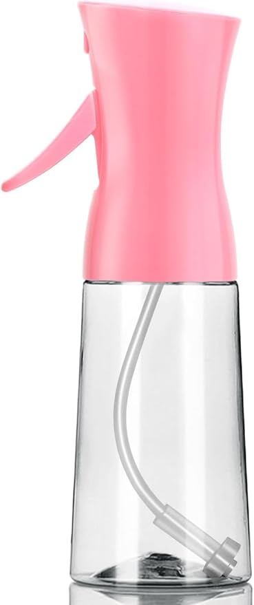 Spray Bottle,Fine Mist Spray for Hair,Ultra-Fine Continuous Spray Bottle for Skincare,Plant Care,Pet Grooming,Cleaning, Refillable Spray Container,Christmas Gift (1Pcs Light Pink 6.8oz)