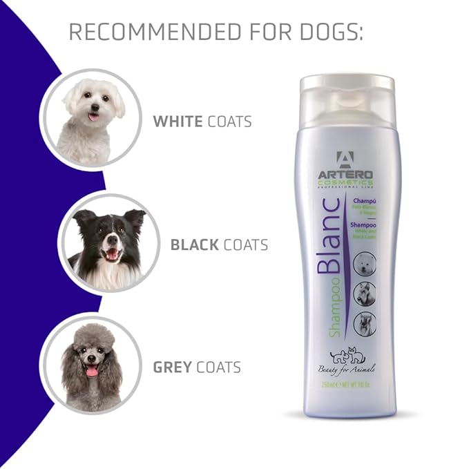 Artero Blanc. Whitening Shampoo for White Dogs and Black Dogs