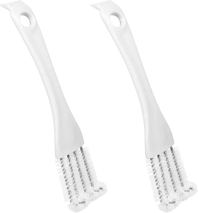 2Pcs Bird Cage Cleaner with Handle & Shovel Birds Cages Cleaners with Front and Back Brush 2-in-1 Bird Cage Cleaner Brush Scoop Durable Cages Cleaning Tool for Kennel Parrot Perch Cleaning