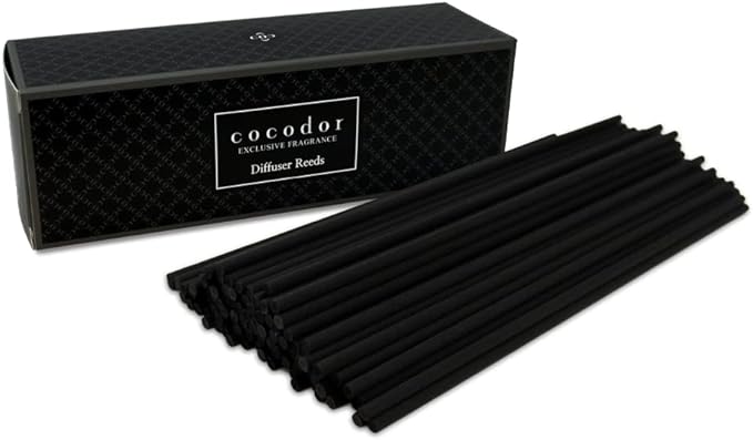 Cocod'or COCODOR Diffuser Black Fiber Reed Sticks(100pcs, 8" x 4mm) / Diffuser Oil Refill, Home Fragrance, Aromatherapy, Reed Diffuser Set, Sticks for Reed Diffusers, Office Décor, Decoration