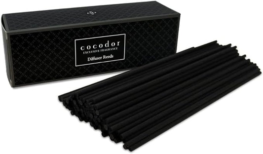 Cocod'or COCODOR Diffuser Black Fiber Reed Sticks(100pcs, 8" x 4mm) / Diffuser Oil Refill, Home Fragrance, Aromatherapy, Reed Diffuser Set, Sticks for Reed Diffusers, Office Décor, Decoration