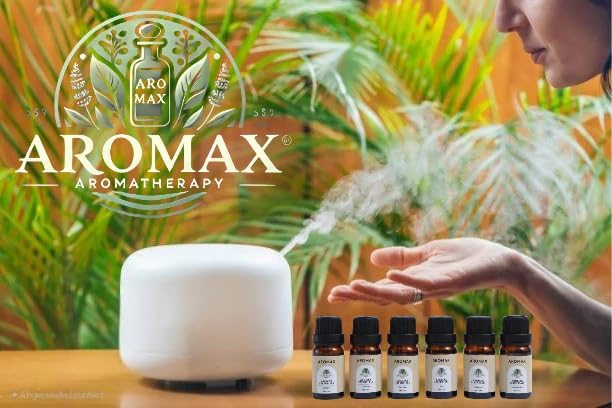 Aromax Essentials 100% Pure Essential Oils Set for Diffuser, Aromatherapy & Relaxation - Best Aromatherapy Starter Kit