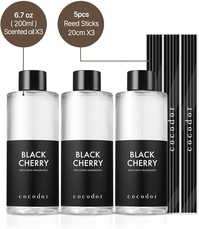 COCODOR Reed Diffuser Oil Refill/Floral Bouquet /6.7oz / 3 Pack/Aromatherapy, Home Fragrance, Scented Oils, Oils for Reed Diffuser, Bathroom Home Decor