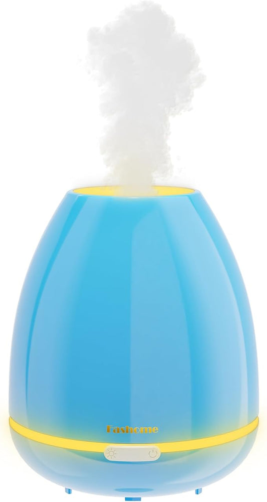 300ml Aromatherapy Scent Diffuser, 7 Color LED Auto Essential Oil Diffuser, Suitable for Pets, Home, Office, Yoga, 20H Long Lasting, Automatic Shutdown (Sky Blue)