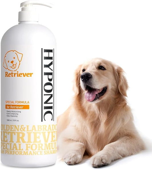 HYPONIC Shampoo for Retriever - Hypoallergenic Breed-Specific Shampoo for Retriever for Soft Volume, deep Cleansing, and Silky Coat (50.72oz)