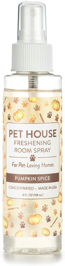 One Fur All Room Spray for Pet Odor, 4 OZ Concentrated Pet Friendly Air Freshener, Pumpkin Spice Pack of 1