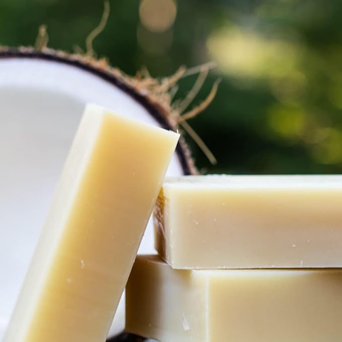 Chagrin Valley Soap & Salve Organic Natural Dog & Pet Shampoo – Unscented & Moisturizing for Dogs with Dry, Sensitive or Itchy Skin – Coconut Milk Conditions the Coat - 3.8 OZ Bar 3PK