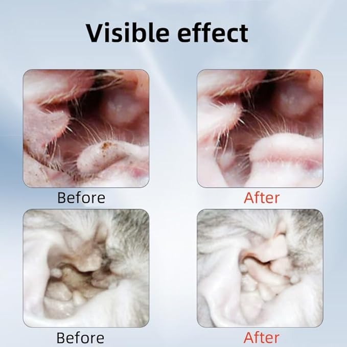 50 Pcs 2-in-1 Pet Ear Cleaning Cotton Swabs for Dogs & Cats - Essential Oil Infused Ear Cleaner Buds - Gentle Ear Wax Removal - Soothing Itch & Freshness - Individually Wrapped for Easy Use