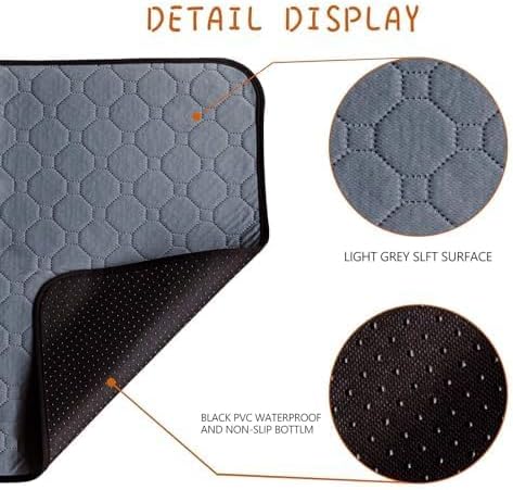 Guinea Pig Cage Liners, 5 Pack 12'' X 12'' Washable Guinea Pig Pee Pads, Non Slip Reusable Super Absorbent Guinea Pig Training Mat Bedding Fleece for Small Animals Hamster Rabbit Chinchilla Rat