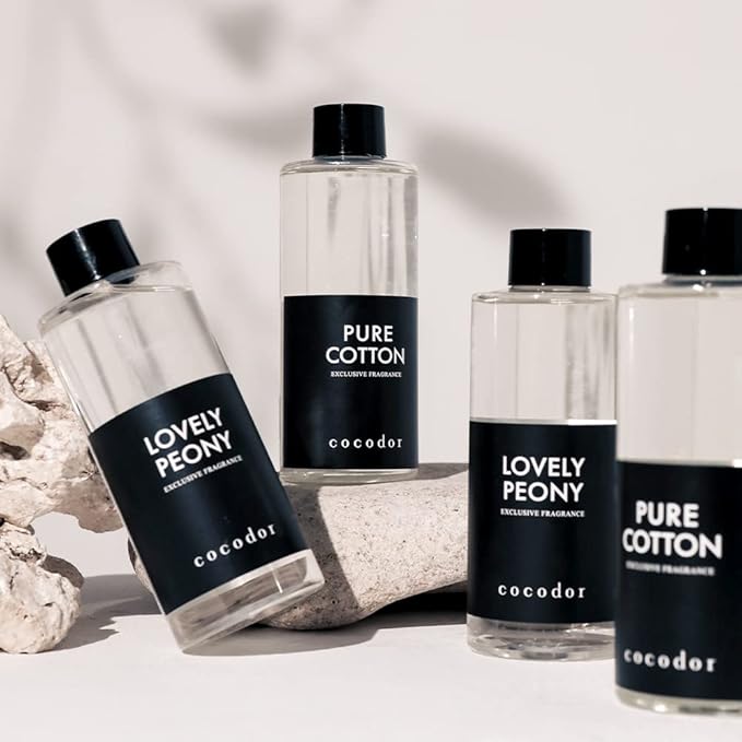 COCODOR Reed Diffuser Oil Refill/Pure Cotton/6.7oz(200ml)/1 Pack/Aroma therapy, Home Fragrance, Scented Oils, Oils for Reed Diffuser, Office Décor, Decoration