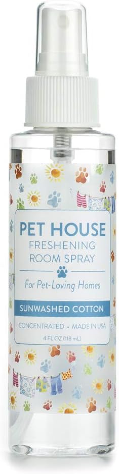 One Fur All Pet Air Freshener 4 OZ Concentrated Room Spray for Pet Odor, Sunwashed Cotton, Pack of 1