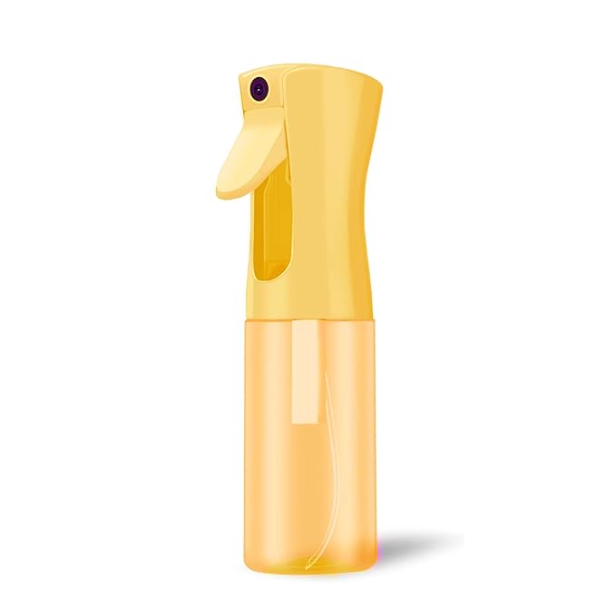 Continuous Mist Spray Bottle for Hair, Face & Plants (6.8oz/200ml) - Ultra Fine Travel-Size Water Mister for Salons, Cleaning, Pets & Skincare Leakproof Design