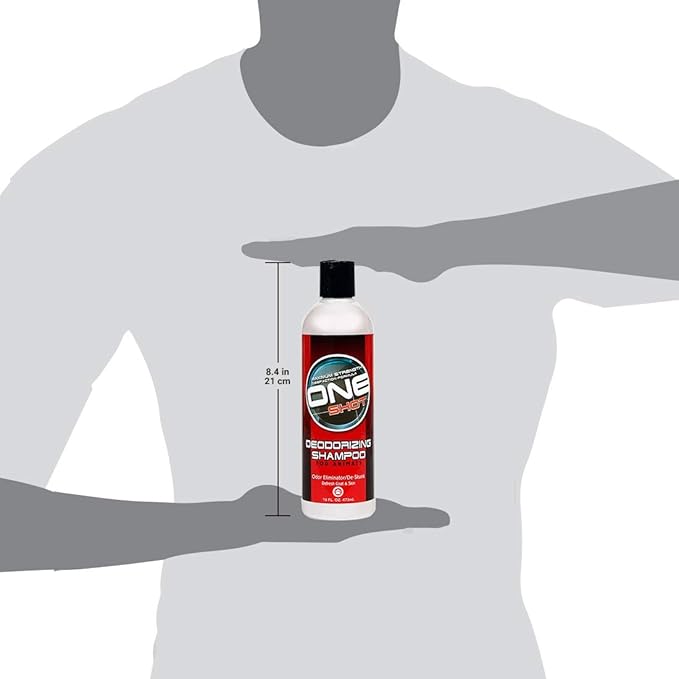 Best Shot One Shot Deodorizing Shampoo, Coat and Skincare Product for Dogs, Cats, and Horses, Eliminates Foul Odors, De-Skunk, Ready-to-Use, 16 Oz.