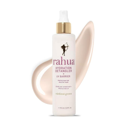 Rahua Hydration Detangler Spray + UV Barrier, Vegan Leave In Hair Spray, Conditioner for Added Shine, Damage Protection, Humidity & Frizz Control, Oil, Morete & Mango, All Hair Types, 6.5 Fl Oz