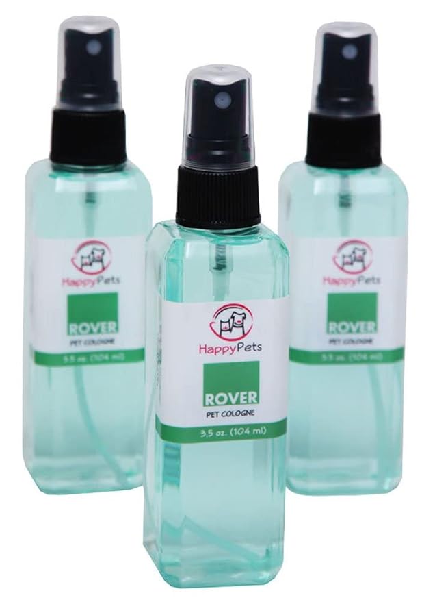 Showseason Happy Pets® Rover Clover Pet Cologne 4 oz.| Long-Lasting Odor Eliminator | Cruelty-Free | Paraben-Free | Made in The USA