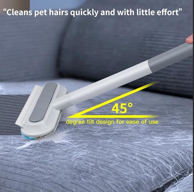 4 in 1 Pet Hair Remover for Furniture, Multifunctional Pet Hair Removal Brush Reusable Pet Hair Remover Tool 2025 New Pets Hair Remover for Couch Carpets, Clothes, Bedding, Window