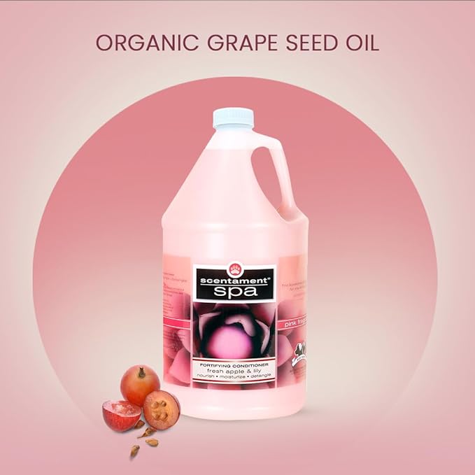 Best Shot Scentament Spa Fortifying Puppy Conditioner, Ideal Skin Care Product, for Deep Cortex Conditioning, Fresh Apple Lily, 1 Gallon