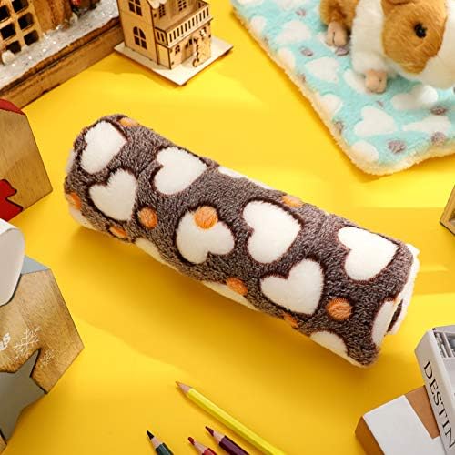 Jetec 4 Pcs Guinea Pig Bed Mat 11" x 10" Bunny Beds for Rabbits Indoor Washable Small Animal Bed Plush Sleeping Pad for Rat Hedgehog Sugar Glider Chinchilla Squirrel Dogs Cats Ferrets Hamster