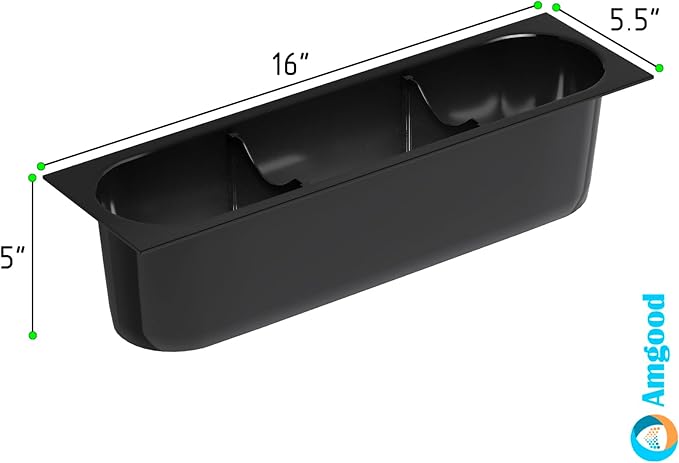 16 in. x 5.5 in. Plastic Bottle Holder for Ice Bins. Holds 3 Bottles