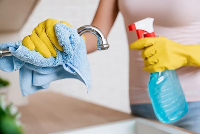 Avalon Towels Microfiber Cleaning Cloths (Value Pack of 36) Size 16" x 16", Highly Absorbent Cleaning Rags, Lint Free Cleaning Towels, Reusable and Washable, Microfiber Towels for Cars (Blue)