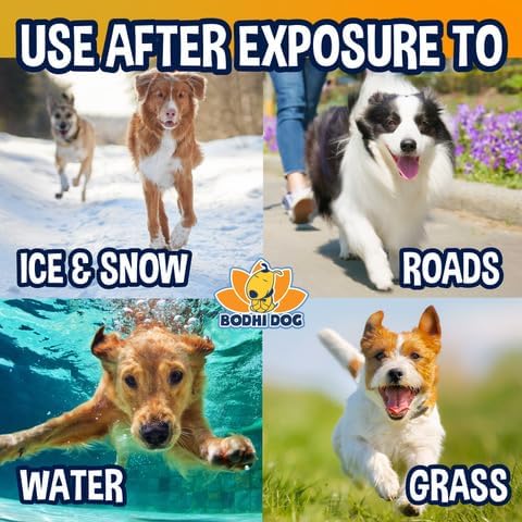 Bodhi Dog Paw Balm - USDA Certified Organic, Natural Healing & Soothing for Dry, Cracking, Rough Pet Paws- Protects, Restores, & Relieves Chapped Paws- Better Than Paw Wax (4oz)