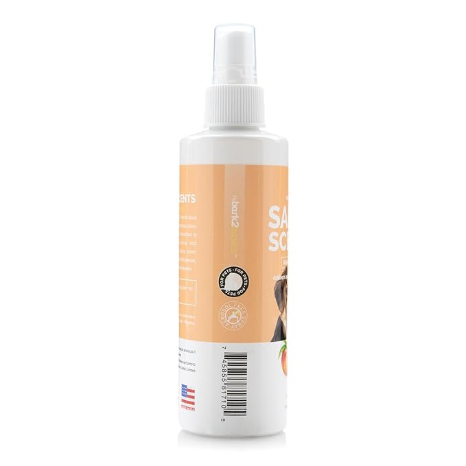 Bark2Basics Salon Scents Pet Grooming Cologne - 8 oz, Natural Professional Grade Perfume for Dogs and Cats, Long Lasting, Deodorizing, Made in USA (Peach Fizz)