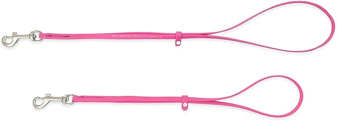 Jelly Pet Grooming Loop for Dogs, Fits Most Pet Grooming Tubs/Tables, Easy to Clean, Waterproof & Durable Noose Loop, Stronger Than Leather, Made in The USA (1/2'' x 24'', Hot Pink)