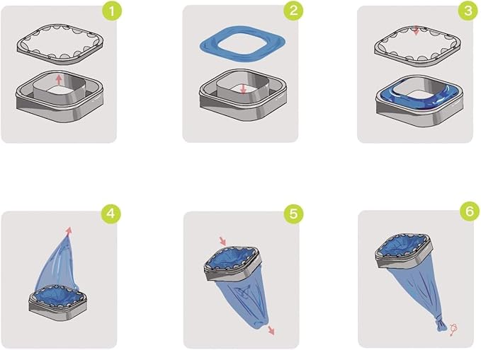 15 Pack Cat Litter Refills Bag, Litter Refills Compatible with Your Standard and Plus Refill Cartridge(Included One Refill Cartridge)