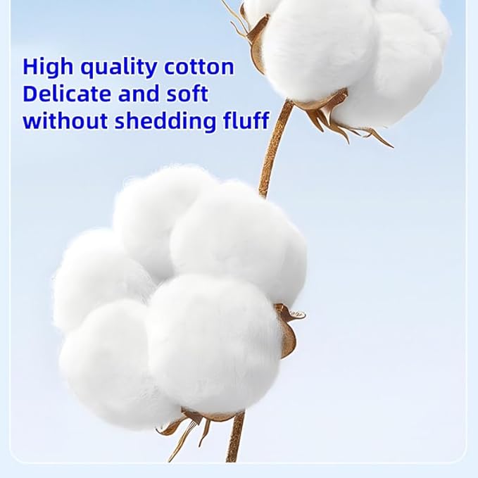 50 Pcs 2-in-1 Pet Ear Cleaning Cotton Swabs for Dogs & Cats - Essential Oil Infused Ear Cleaner Buds - Gentle Ear Wax Removal - Soothing Itch & Freshness - Individually Wrapped for Easy Use